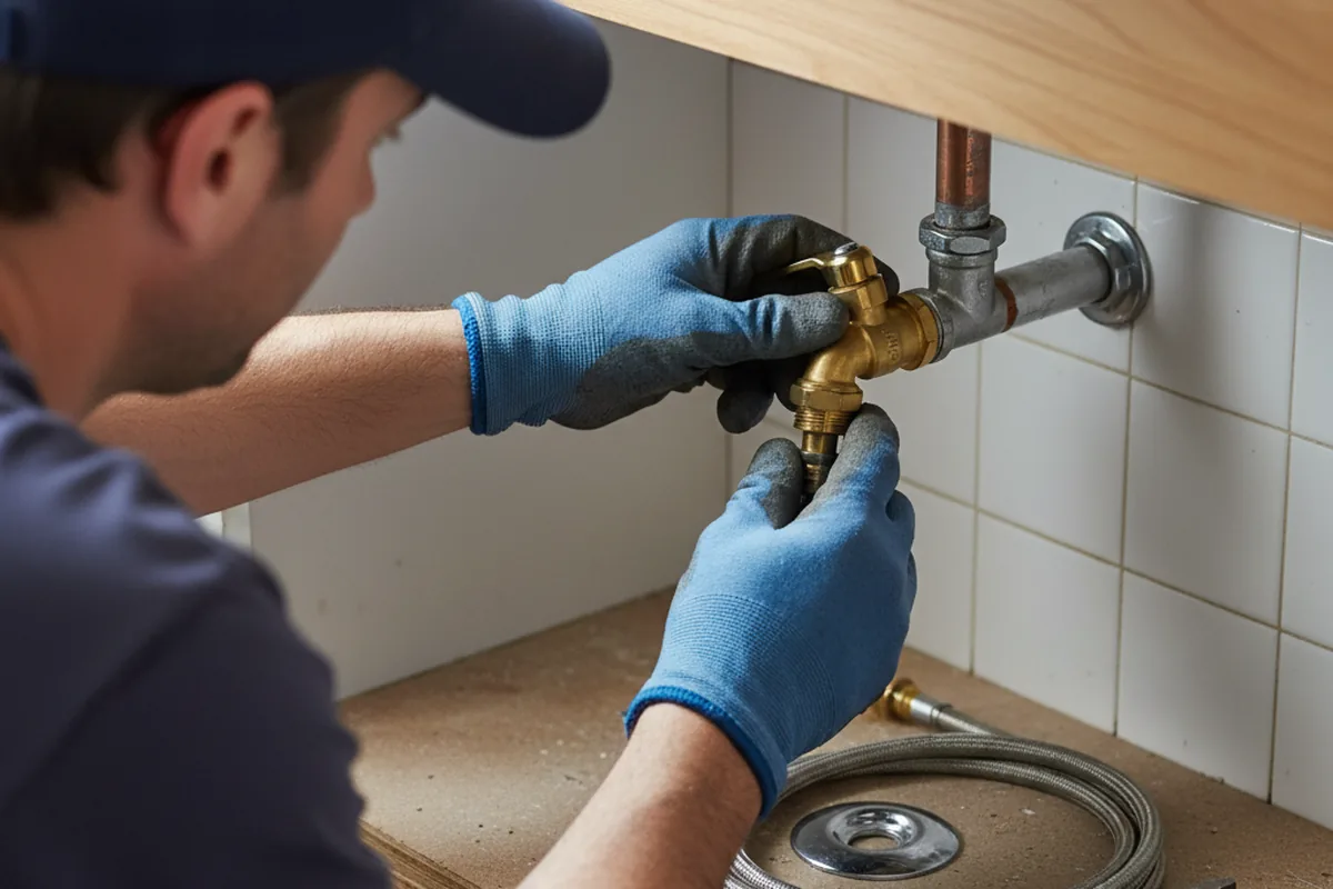 Shutoff valve and fitting work during Faucet and Fixture Repair in Loyalton